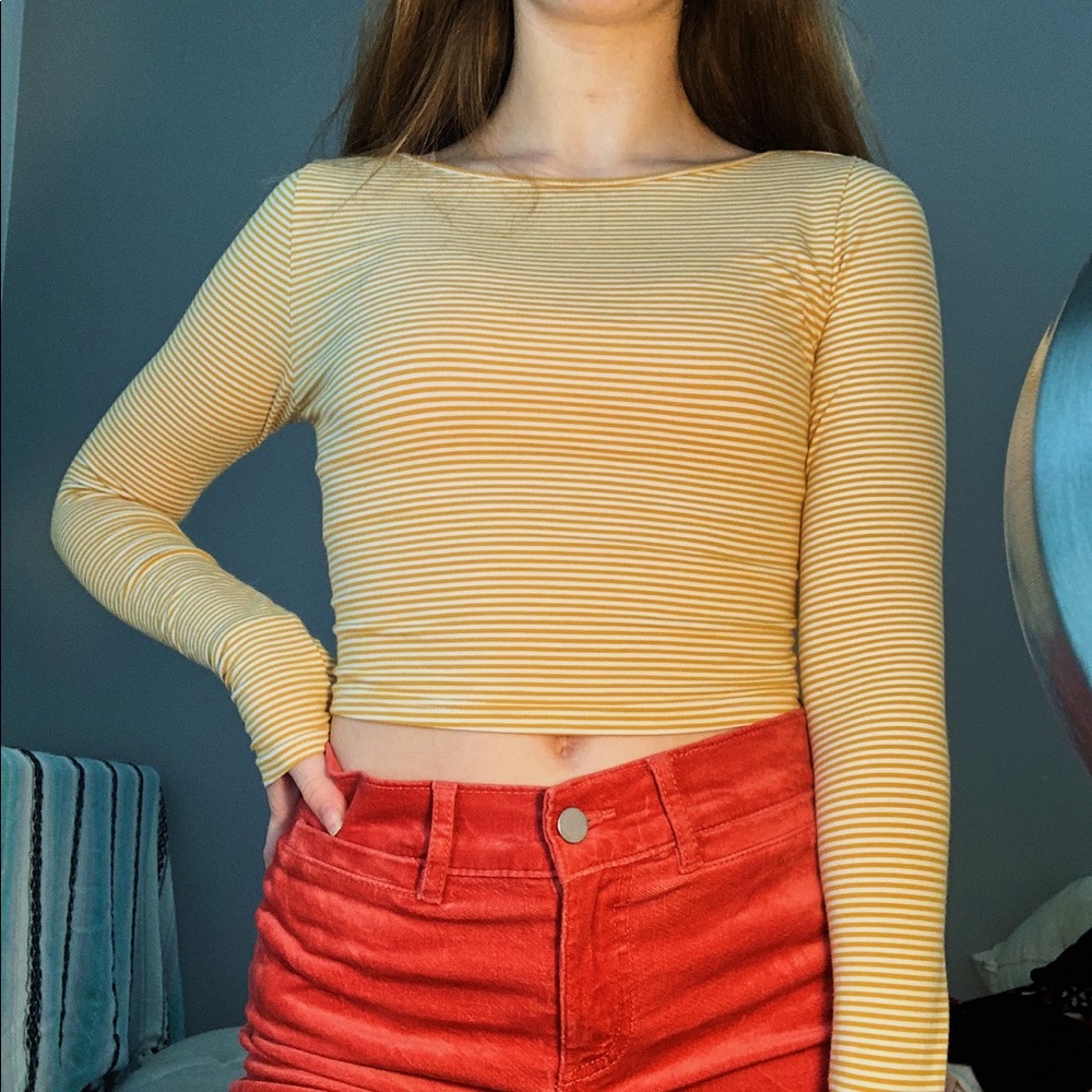 Brandy Melville Striped Long Steve Shirt
